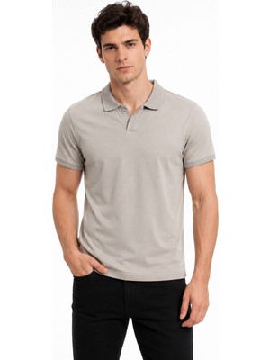 Raymons Erkek Polo Yaka Kısa Kollu Tişört Regular Kalıp T6103 BGL-ST05548