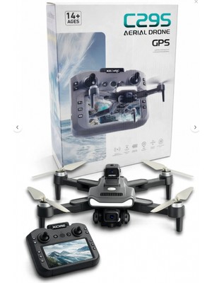 C29S Gps 4k+Hd Çift Kameralı Drone - 2 Km Menzil, Brushless Motor, Katlanabilir Tasarım, Akıllı Takip Modu, Tek Tuş Kalkış, Uzun Uçuş Süresi, Çift Batarya