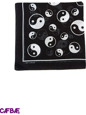 Cafbaf Kare Bandana Yin Yang
