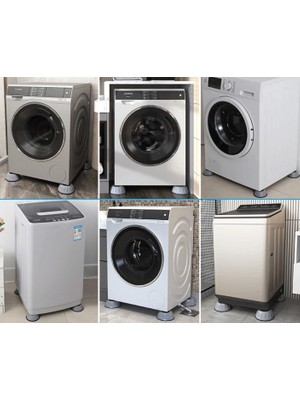Urfakent Çamaşır Makinesi Titreşim Engelleyici Stoper Gri 4 Lü Set