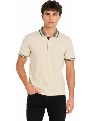 Raymons Erkek Polo Yaka Kısa Kollu Tişört Regular Kalıp T6096 BGL-ST05549