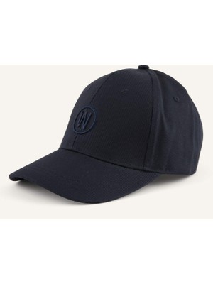 DeFacto Erkek W Nakışlı Gabardin Cap Siyah Şapka G4800AX26SM