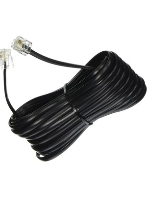 LIVOLO 10 Metre Siyah Telefon Modem ADSL VDSL Ara Kablosu Yüksek Performanslı RJ11 Bağlantı