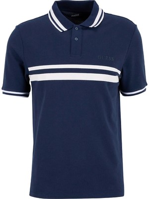 Guess Mavi Erkek Polo T-Shirt Z6GP04K3207-G7R1 Mavi Polo T-Shirt