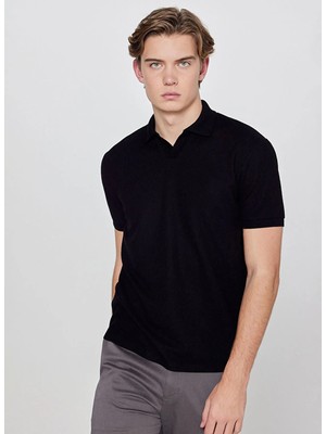 Lee Siyah Erkek Regular Fit Polo T-Shirt L2610159001 Siyah Polo T-Shirt