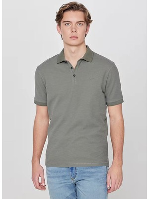 Lee Haki Erkek Regular Fit Polo T-Shirt L2610130801 Haki Polo T-Shirt