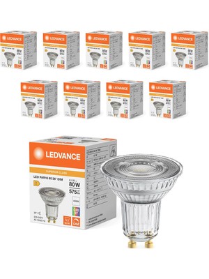 Osram LED Value PAR16 6.1W 4000K 90CRI GU10 Sıcak Beyaz Ampul 10 Adet