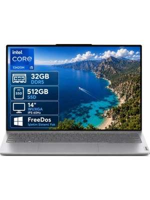 Lenovo Thinkbook 14 21SG00L8TX-03 I5-13420H 32GB Ddr5 512GB SSD Wuxga 14" IPS 60Hz Freedos