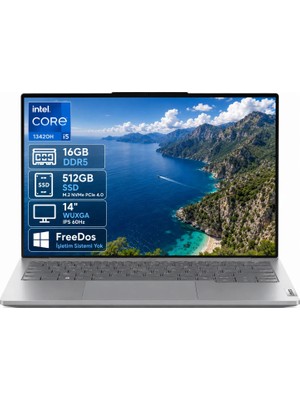 Lenovo Thinkbook 14 21SG00L8TX I5-13420H 16GB Ddr5 512GB SSD Wuxga 14" IPS 60Hz Freedos