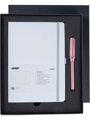 Lamy Al-Star Beyaz Defterli Roller Kalem Seti B3B-3C0-FG
