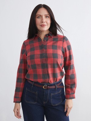 LC Waikiki Lcw Grace Bordo Gömlek