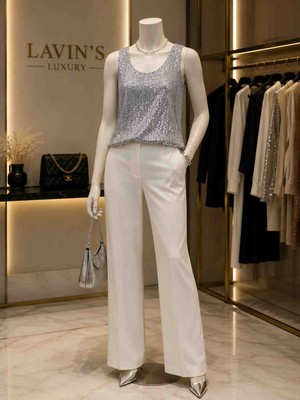 Butik ✨ Silver Shine Payetli Bluz