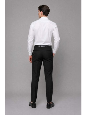DeFacto Tailored Fit Büyük Beden Siyah Pantolon H1286AX26SP