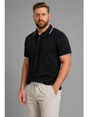 DeFacto Pamuklu Regular Fit Büyük Beden Polo T-shirt H1474AX26SP