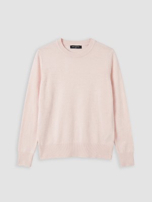 LC Waikiki Lcw Comfort Pembe Bisiklet Yaka Kadın Triko Kazak