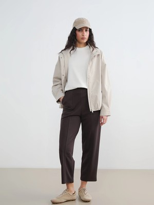 Lcw Modest Kahverengi Beli Lastikli Soft Touch Kadın Eşofman Altı