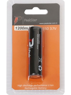 Epilons Orjinal 3.7 V 1200 Mah Şarj Edilebilir 18650 Turbo Model Li-ion Şarjlı Pil