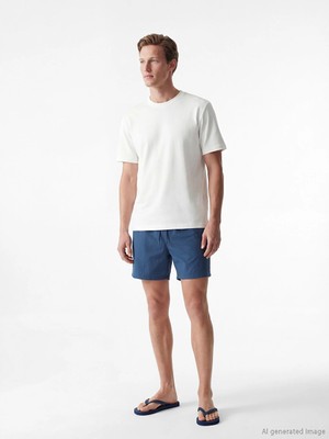 Lcw Swımwear Indigo Kısa Boy Erkek Deniz Şortu