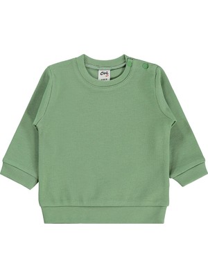 Civil Baby Düz Basic 6-18 Ay Sweatshirt - Haki