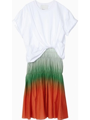 3.1 Phillip Lim Ombré Voile Kombinli Lüks Tasarım Kadın Elbise