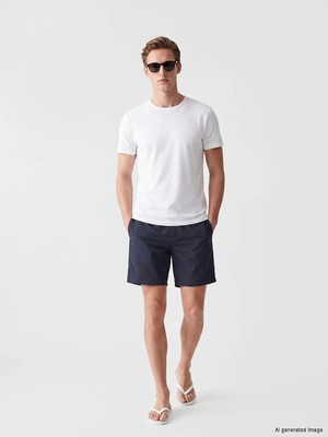Lcw Swımwear Siyah Kısa Boy Erkek Deniz Şortu