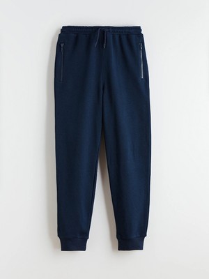 LC Waikiki Lcw Kids Lacivert Beli Lastikli Erkek Çocuk Jogger Eşofman Altı