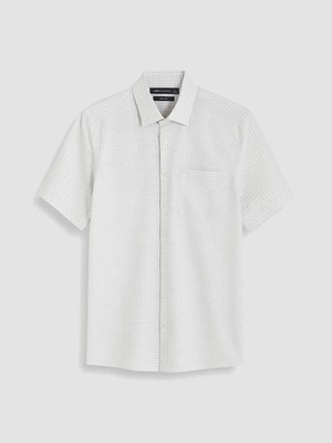 Lcw Busıness Bej Regular Fit Ekose Erkek Gömlek