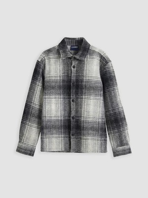 LC Waikiki Lcw Kids Gri Ekose Erkek Çocuk Gömlek