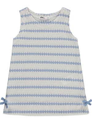 Civil Girls Fiyonklu 2-5 Yaş Elbise - Mavi