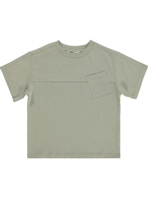 Civil Boys Basic Flamlı  2-5 Yaş Tişört - Gri