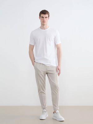 LC Waikiki Lcwaıkıkı Classic Bej Standart Kalıp Erkek Jogger Eşofman Altı