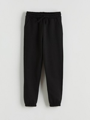 LC Waikiki Lcw Kids Siyah Beli Lastikli Erkek Çocuk Jogger Eşofman Altı