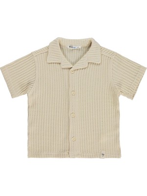 Civil Boys Basic Waffle 2-5 Yaş Gömlek - Kahverengi