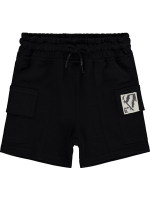 Civil Boys Basic Kargo Cepli 2-5 Yaş Kapri - Siyah