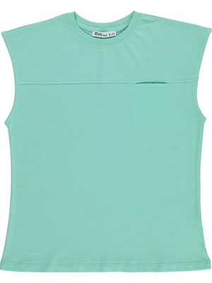 Civil Boys Basic Sıfır Kol 6-9 Yaş Tişört - Yeşil