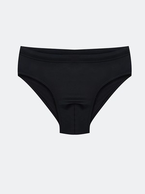 Lcw Swımwear Siyah Standart Kalıp Esnek Kumaştan Erkek Slip Mayo