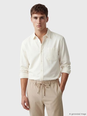 Lcw Vision Beyaz Regular Fit Oxford Erkek Basic Gömlek