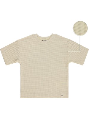 Civil Boys Basic Waffle 2-5 Yaş Tişört - Kahverengi