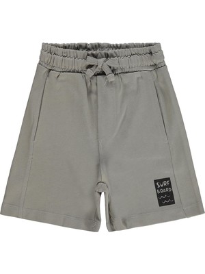 Civil Boys Basic Have Fun Baskılı 2-5 Yaş Şort - Gri