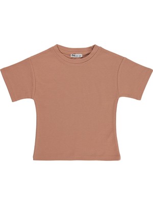 Civil Boys Basic Petek 2-5 Yaş Tişört - Pudra