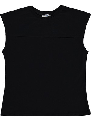 Civil Boys Basic Sıfır Kol 6-9 Yaş Tişört - Siyah