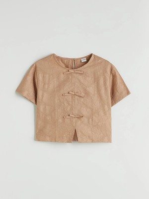 LC Waikiki Lcw Kids Bej Gömlek
