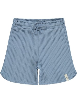 Civil Boys Basic Waffle 10-13 Yaş Şort - Mavi