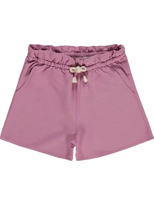 Civil Girls Beli Lastikli Cepli 2-5 Yaş Şort - Pembe