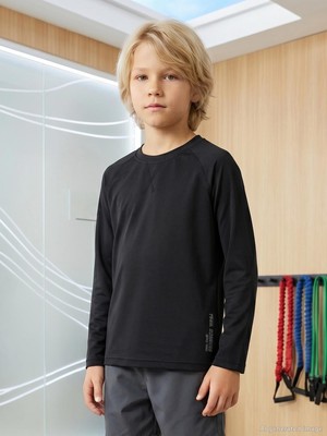 Civil Boys Reflektör Baskılı 10-13 Yaş Sweatshirt - Siyah
