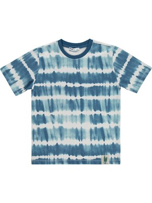 Civil Boys Batik Desenli 10-13 Yaş Tişört - Yeşil