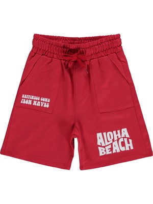 Civil Boys Aloha Beach 2-5 Yaş Şort - Kırmızı