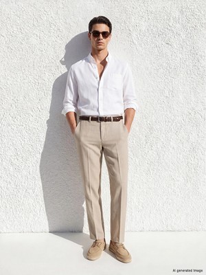 LC Waikiki Lcwaıkıkı Classic Bej Dar Kalıp Erkek Chino Pantolon