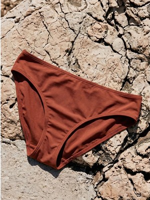 Lcw Dream Kahverengi Kadın Düz Bikini Alt