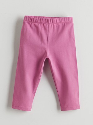 LC Waikiki Lcw Kids Pembe Beli Lastikli 3/4 Boy Kız Çocuk Tayt